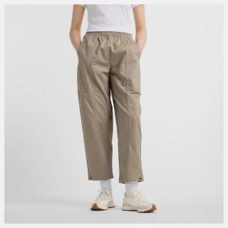 【NEW BALANCE】NB 可調節式寬褲 長褲 運動 休閒 美規 女 深褐(WP51501DOK-F)