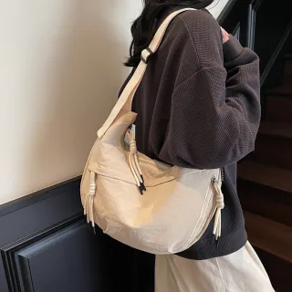 【MoodRiver】日式 斜背包 單肩包 側背包 女生包包 包包 斜跨包 水餃包 半月包 月牙包 肩包 側背袋