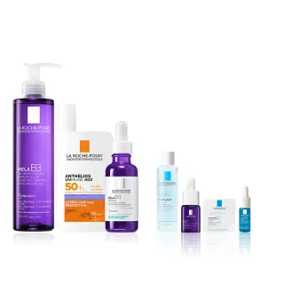 【理膚寶水】美白透亮全配組★MELA B3 淡斑淨亮精華+安得利MELA夏卡+MELA B3淡斑淨亮洗面露