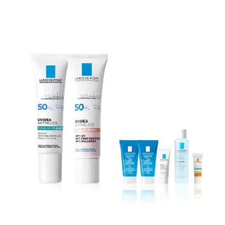 【理膚寶水】亮顏控油雙星組★全護極致抗油光防曬亮白乳 30ml+全護清透亮顏防曬隔離乳 30ml_K(新瑰蜜霜)