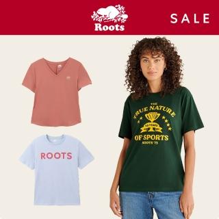 【Roots】男女款-精選Roots 經典海狸LOGO短袖T恤(多款可選)