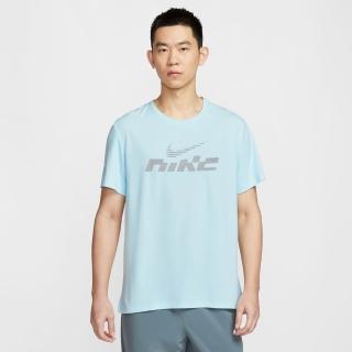【NIKE 耐吉】短袖上衣 男 訓練 慢跑 排汗 AS M NK DF UV MILER FLASH SS 藍 IB4128-474