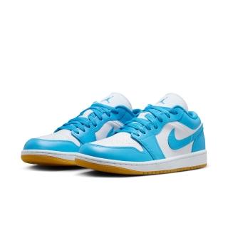 【NIKE 耐吉】休閒鞋 女鞋 男鞋 運動鞋 AJ1 喬丹 WMNS AIR JORDAN 1 LOW 藍白 DC0774-104