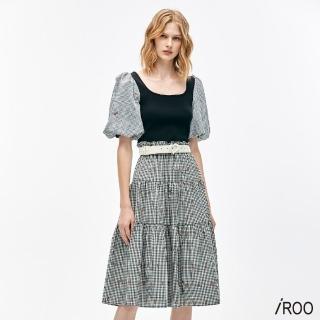 【iROO】馬纓丹刺繡袖型針織上衣