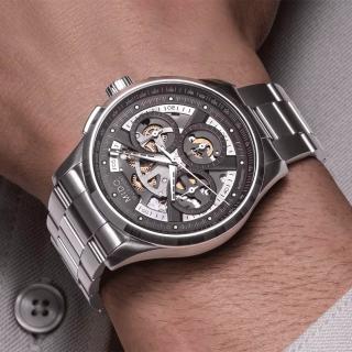 【MIDO 美度】Multifort M038.662.11.060.00 廣告款 鏤空計時碼錶 機械錶-43mm(M0386621106000)