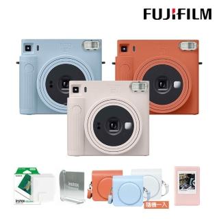 【FUJIFILM 富士】instax SQUARE SQ1 方形拍立得相機 公司貨(送皮套10張底片相框相簿組合)