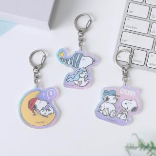 【Norns】Peanuts史努比極光鑰匙圈(Snoopy OLAF 幻彩壓克力鑰匙圈 吊飾)