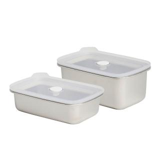 【韓國Toelton】不銹鋼長方形保鮮盒600ml+1000ml 2入組(TT-600E+TT-1000E)