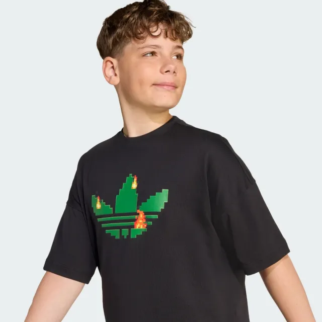 【adidas 愛迪達】MINECRAFT 短袖上衣 T恤 童裝 - Originals JW5327