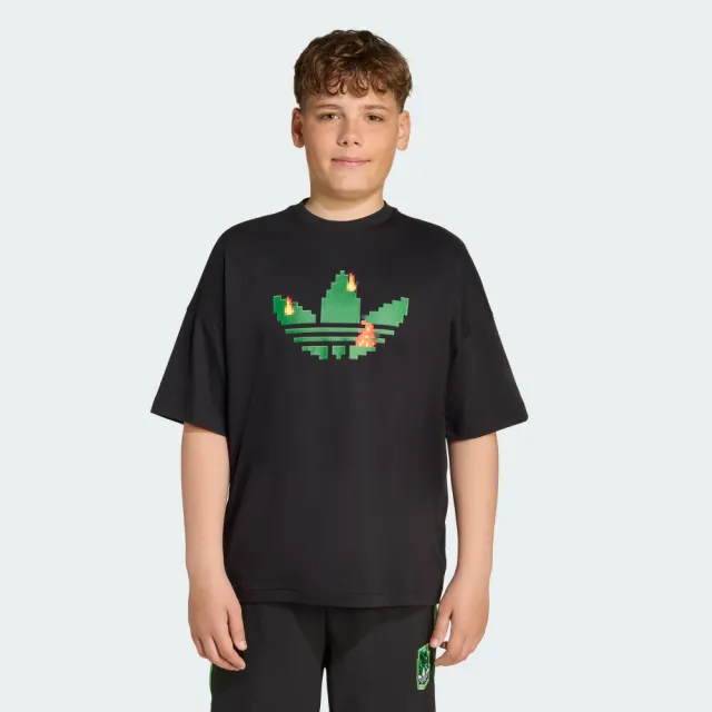 【adidas 愛迪達】MINECRAFT 短袖上衣 T恤 童裝 - Originals JW5327