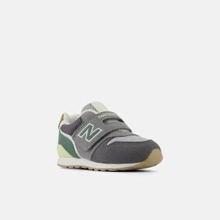 【NEW BALANCE】NB 996 童鞋 休閒鞋 運動鞋 魔鬼氈 灰綠色(IZ996RB3)