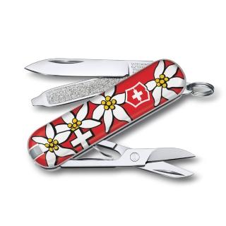 【VICTORINOX 瑞士維氏】七用瑞士刀 瑞士國花(0.6223.840)