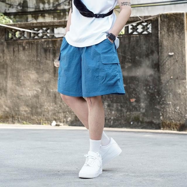 【AMERO】男女款 休閒短褲(男女款 休閒短褲 微涼感短褲)