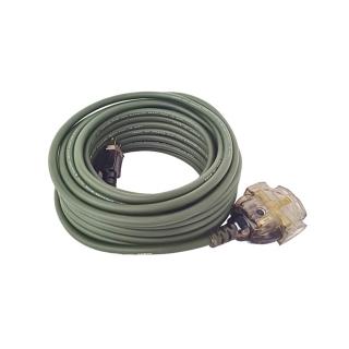 【湯德昌電子】崶華2G-15M軍綠色2芯15米過載保護動力延長線(2G系列)