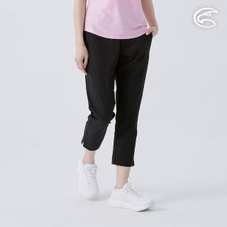 【ADISI】女彈性透氣快乾休閒九分褲 AP2511080黑色S-2XL(四面彈 透氣 吸濕排汗 速乾 休閒褲)