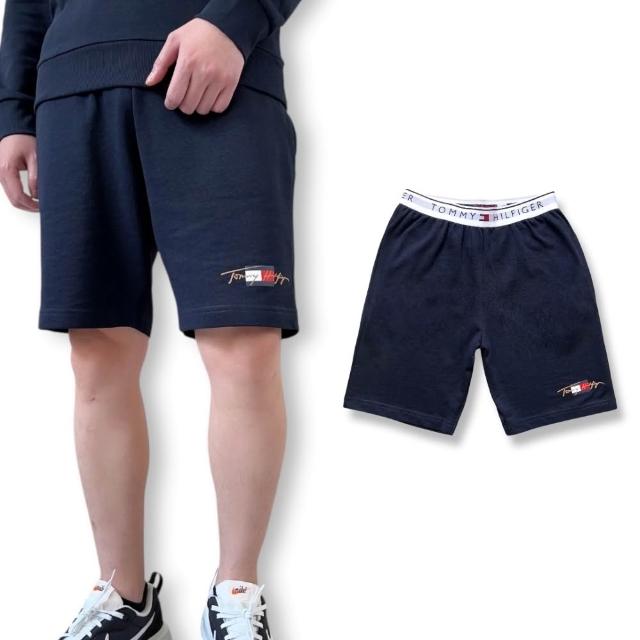 【Tommy Hilfiger】男生 短褲 經典字母國旗LOGO 居家休閒 薄款 棉褲
