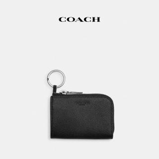 【COACH】蔻馳官方直營 拉鍊鑰匙包-黑色(CW359)