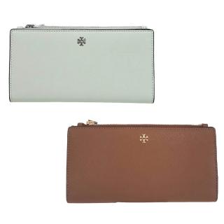 【TORY BURCH】TB 專櫃款 防刮釦式對開長夾(駝色/贈原廠紙袋)