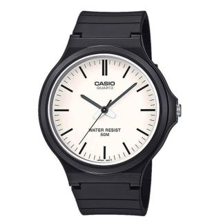 【CASIO 卡西歐】MW-240-7E 極簡色彩大錶面指標錶(學生考試必備 錶徑約4.36公分)