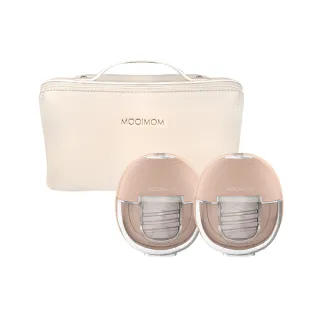 【MOOIMOM 沐伊孕哺】X1智能恆溫免手持電動吸乳器 豪華雙入組(電動集乳器/擠乳器)