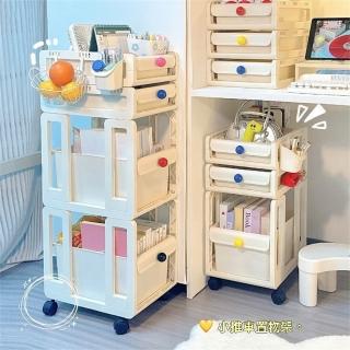 【匠俱】可移動置物架(置物小推車 可移動書本置物架 零食收納置物車 桌下抽屜式辦公室收納盒)