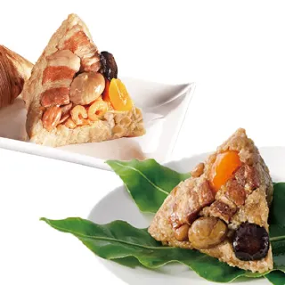 【呷七碗】頂級南北粽任選2包12入組_端午節肉粽(頂北粽/頂南粽)