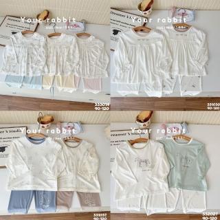 【MANI 瑪尼】童裝兒童夏季莫代爾空調套裝居家服(男女童睡衣套裝 九分空調服 四季薄款蛋白涼感)