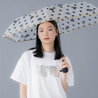 【Wpc.】官方直營沖昌之聯名圓點貓肉蹼手把手動塑膠折傘-多色(輕量/貓咪)