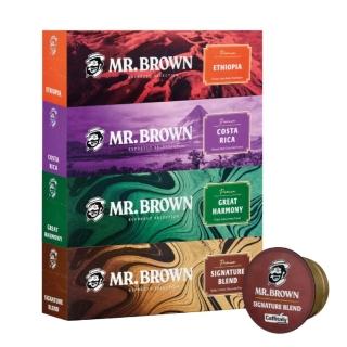 【MR.BROWN 伯朗】伯朗義式咖啡膠囊-4入組(芳醇盛典/哥斯大黎加/衣索比亞/芳醇盛典)