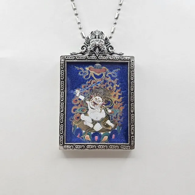 【藏古祥館】不動明王 DD037(青金石 不動明王 菩薩 唐卡)