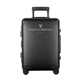 【CHRISTIAN BERNARD 伯納】伯納 20吋鋁鎂合金登機箱/行李箱-霧光黑
