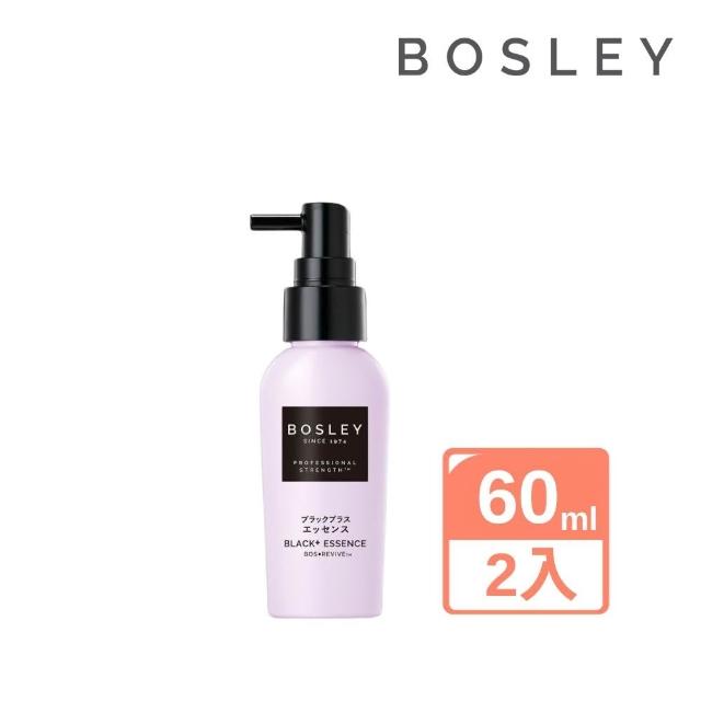 【Bosley】即期品黑髮青春還原養髮精華液60ml*2入-外盒凹損(黑髮養護升級版)