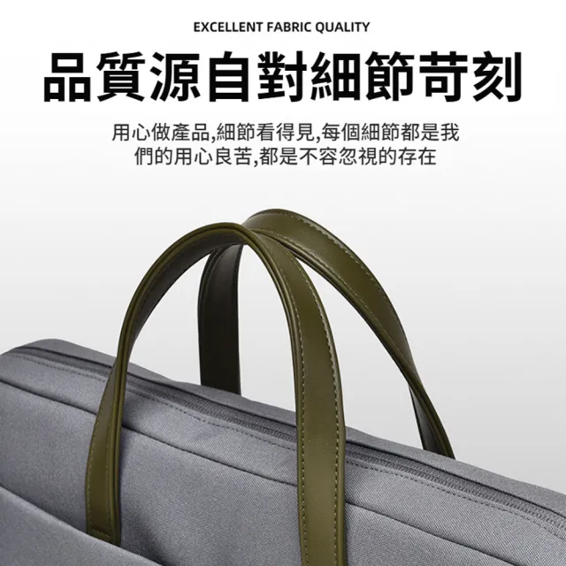 【ANTIAN】16吋 單肩斜挎大容量手提筆電包 Macbook商務休閒防摔防震電腦包 公文包