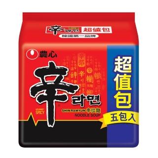 【NONG SHIM】農心 辛拉麵超值包5入(600g)x2袋組