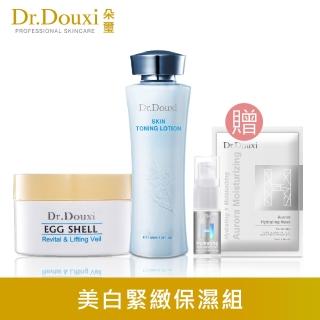 【Dr.Douxi 朵璽】賦活新生卵殼膜 100g+薏沛健康機能水 255ml+玻尿酸精華5ml+保水面膜1片