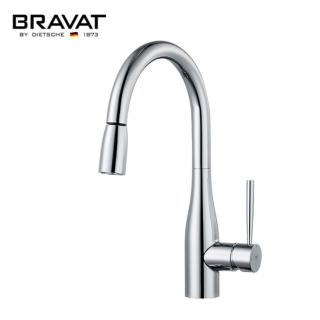 【BRAVAT】融宜抽拉龍頭(廚房龍頭 伸縮龍頭)
