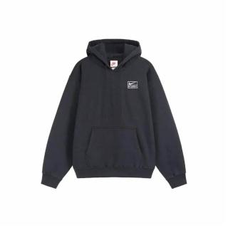 【NIKE 耐吉】Nike x Stussy Washed Hoodie Black 黑色 帽T 亞版 聯名 保暖 DN4029-010