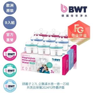 【BWT 德國倍世】超值綜合濾芯9入組(超軟水3入+鎂離子3入+鋅離子3入)