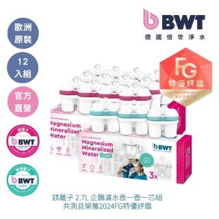 【BWT 德國倍世】超值綜合濾芯12入組(鎂離子9入+鋅鎂離子3入)