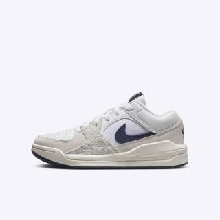 【NIKE 耐吉】Jordan Stadium 90 GS 大童 運動休閒鞋 喬丹 麂皮 灰白 藍(DX4399-146)