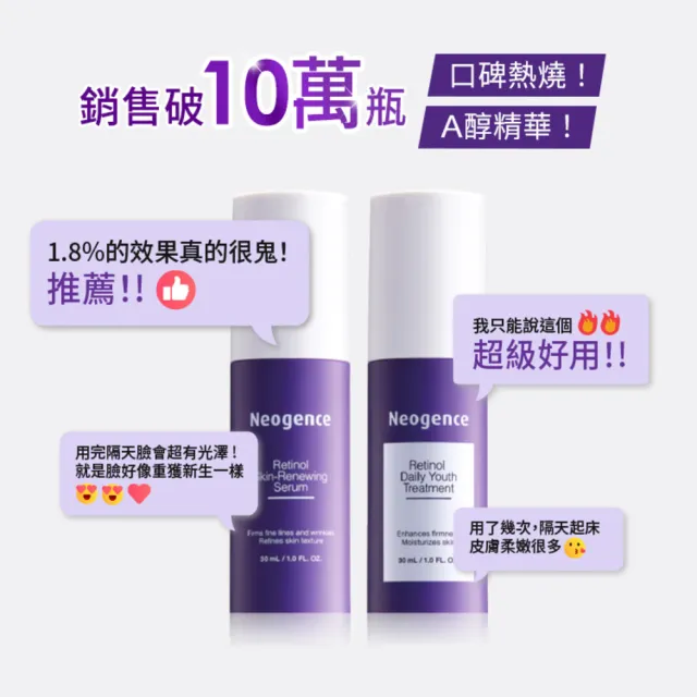 【Neogence 霓淨思】舊版 1.8%超效逆時A醇精華30ml-2入組