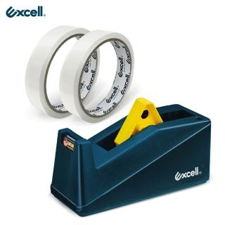 【Excell.tw】桌上型大膠臺 辦公膠帶臺+2捲36M膠帶(ET-191+3-36M-18mm-02)