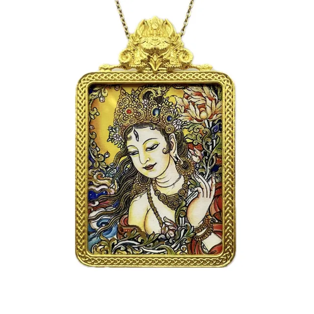 【藏古祥館】白度母唐卡B0161(白度母 唐卡 平安 吉祥)