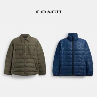 【COACH】蔻馳官方直營 輕便型羽絨外套 聚酯纖維輕便型襯衫式羽絨外套-多款多色可選(CT730 CT733)