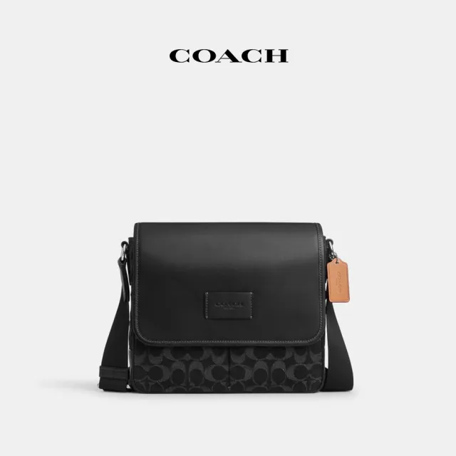 【COACH】蔻馳官方直營 SPRINT25經典Logo地圖包 騎行包 郵差包 斜背包