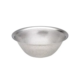 【IUSE】日本製 柳宗理 不鏽鋼漏盆19cm(304不鏽鋼．堅固明亮．一體成形)
