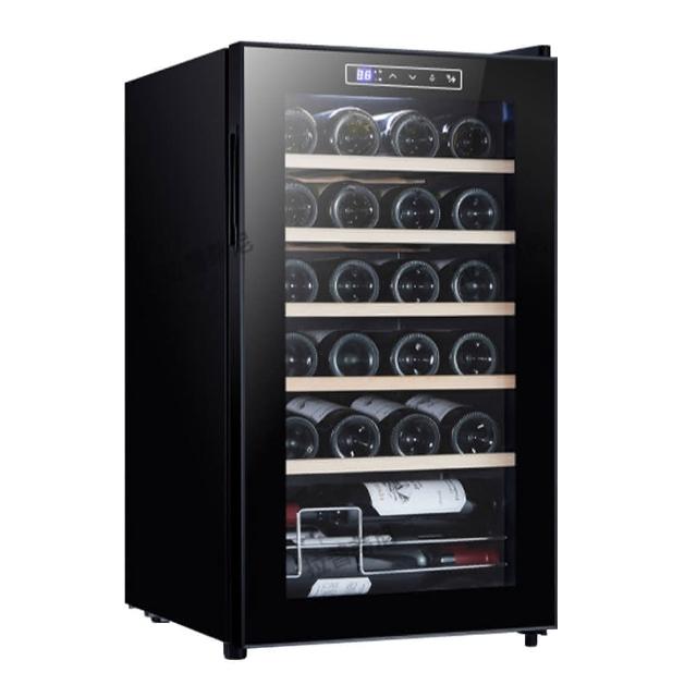 【LEZUN 樂尊】24瓶裝酒櫃 70L智慧恆溫酒櫃(冷藏冰箱 葡萄酒櫃 紅酒櫃 茶葉冷飲櫃 冰吧)