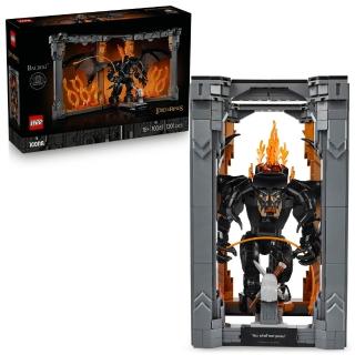 【LEGO 樂高】Icons 10367 魔戒：炎魔 書擋擺飾(魔戒:炎魔 居家擺設 積木 兒童玩具)
