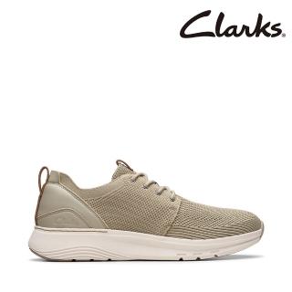 【Clarks】男鞋 Motion Trek MX 高彈力織物面拼接皮革後跟休閒鞋(CLM81982C)