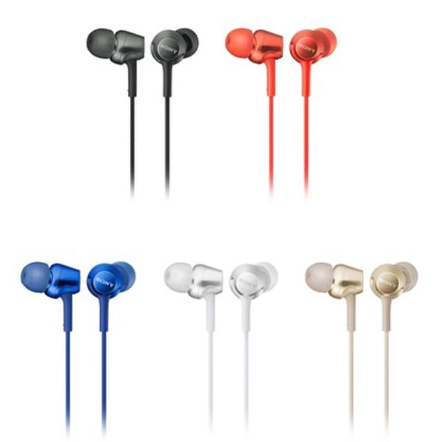 【SONY 索尼】MDR-EX255AP 細膩金屬 耳道式耳機 線控MIC(5色)